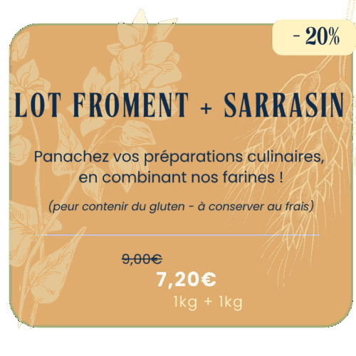 Etiquette sarrasin + froment