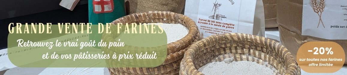 Photo promo farine 2026 accueil site vert